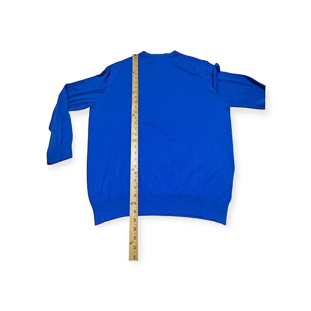Banana Republic Luxury Blend V‑Neck Sweater XL Blue